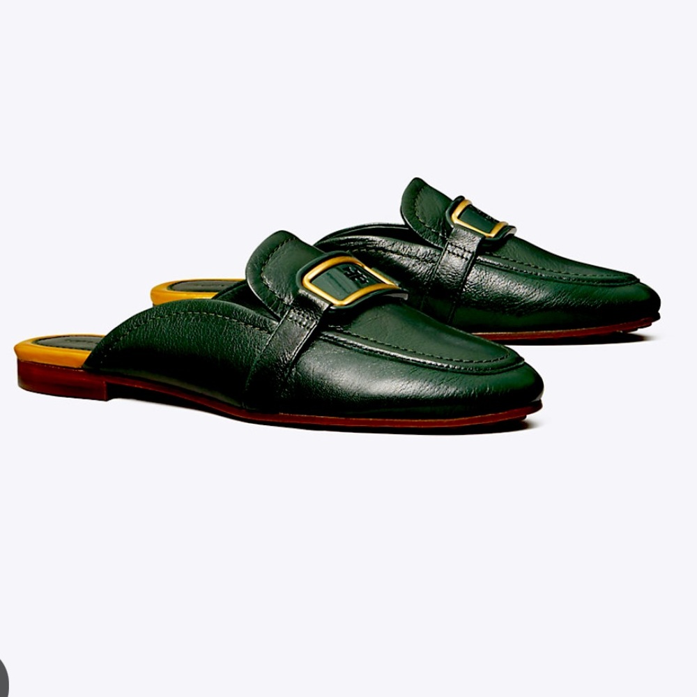 Tory Burch Georgia Backless Leather Loafers